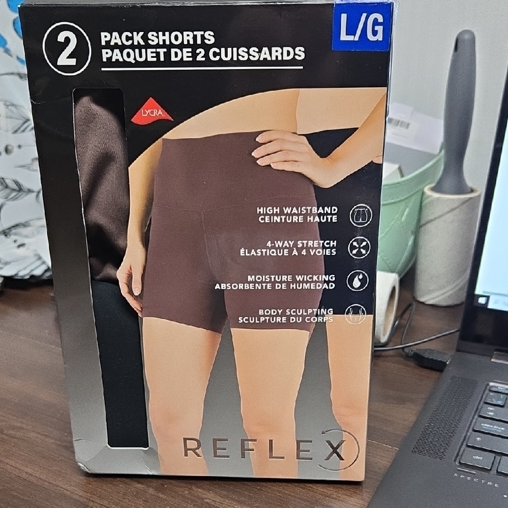Reflex Size L 2 Pack of Athletic Shorts